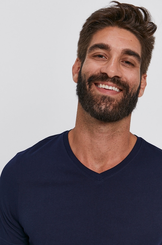 Бавовняна футболка United Colors of Benetton темно-синій 3U53J4231.016