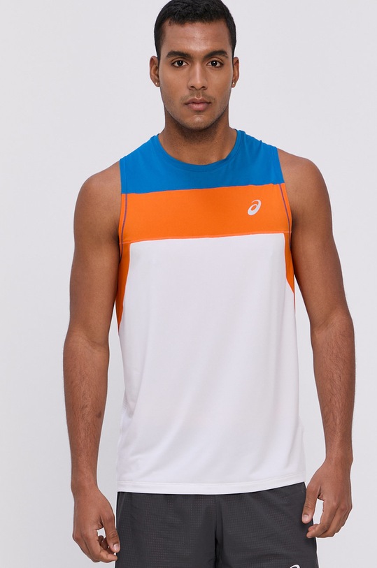 Asics T-shirt z elastanem biały 2011B881