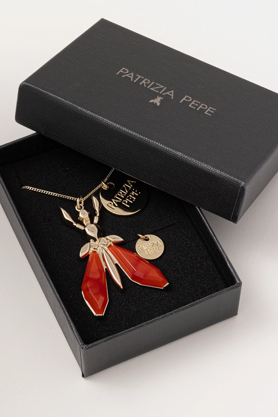 Akcesoria Patrizia Pepe naszyjnik CJ3577.M005 pomarańczowy