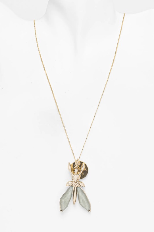 Колие Patrizia Pepe зелен CJ3577.M005