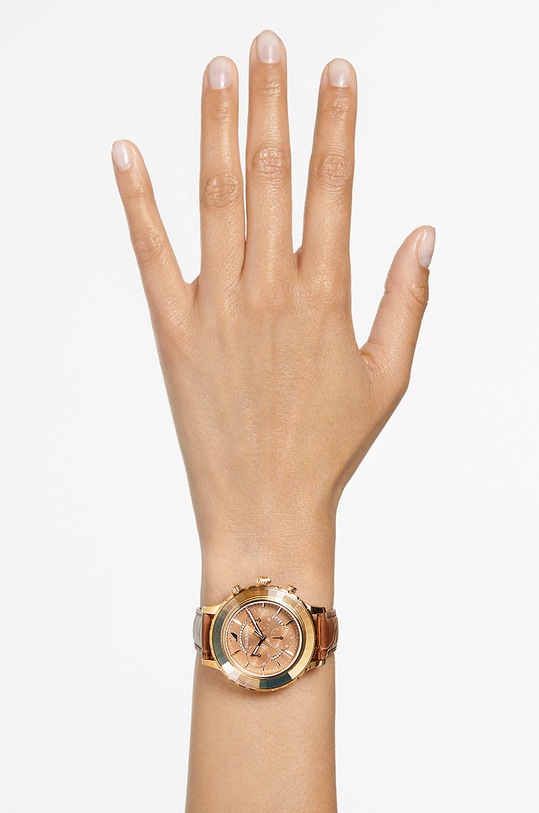 Hodinky Swarovski 5632260 OCTEA LUX CHRONO 5632260 hnědá
