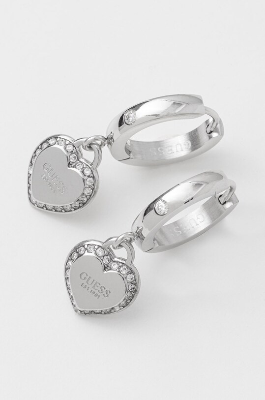 Σκουλαρίκια Guess ασημί JUBE01.426JW
