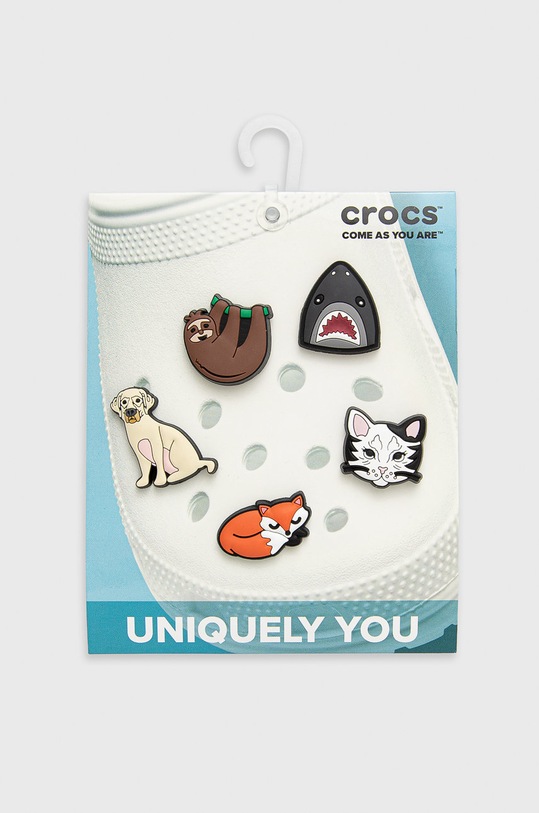 Detské odznaky na topánky Crocs viacfarebná AnimalLover5.Pack