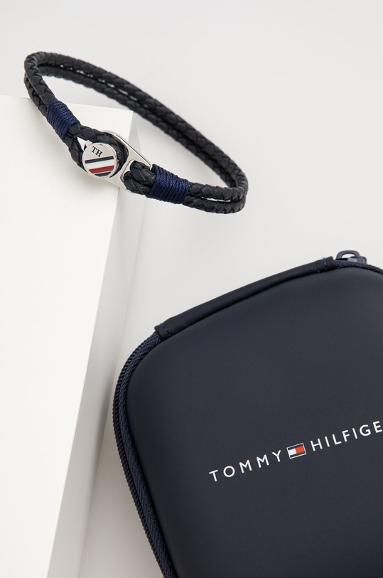 Tommy Hilfiger - Bratara de piele 2790221S bleumarin SS22