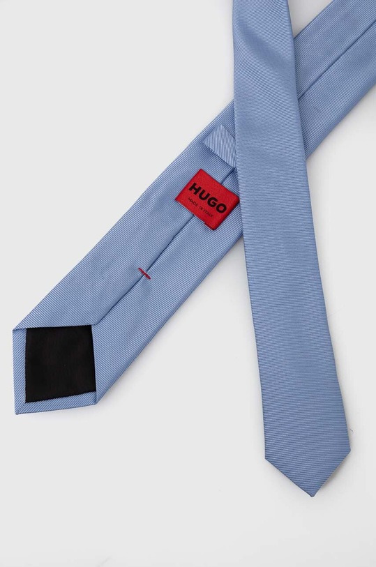 HUGO selyen nyakkendő 50468199 kék AW23