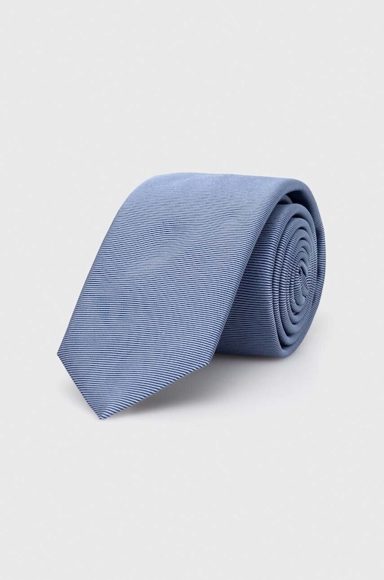 HUGO krawat jedwabny niebieski 50468199
