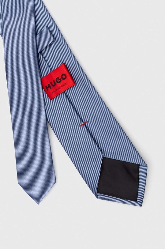 HUGO krawat jedwabny 50468199 niebieski AW23