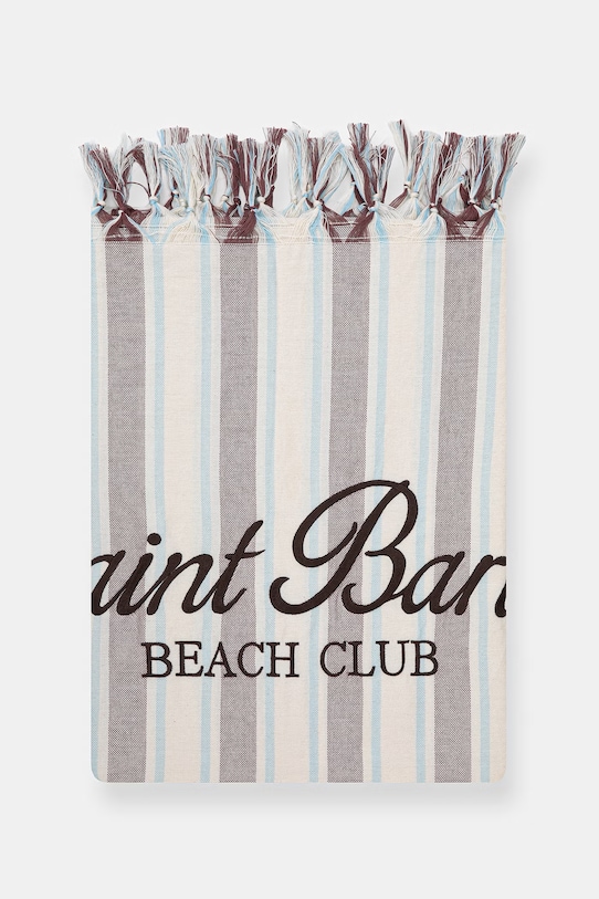 MC2 Saint Barth ręcznik plażowy bawełniany FOUL002 beżowy AA00