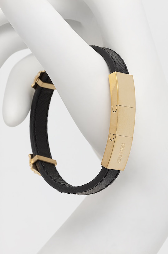 Guess bransoletka skórzana JUMB01.311JW złoty SS22