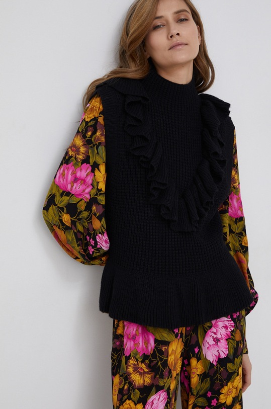 Vesta s příměsí vlny Y.A.S polorolák černá 26025157