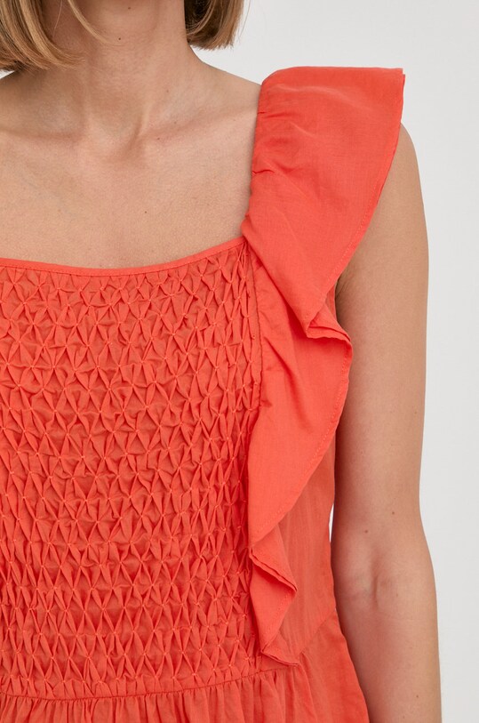 Marella bluza din bumbac 31610622200 portocaliu