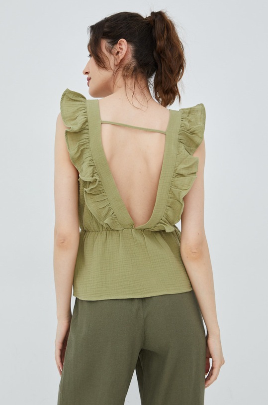 Oblečení Bavlněná halenka Vero Moda 10263269.Sage zelená