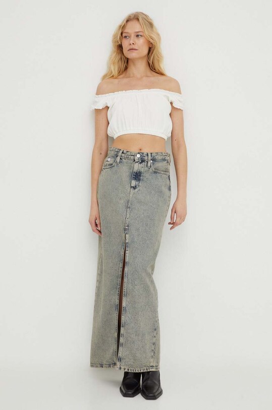 Блузка The Kooples FTOP24074K бежевий SS22