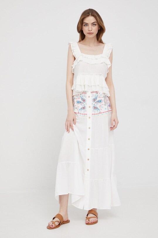 Pepe Jeans felső Nora PL304248.803 fehér SS22