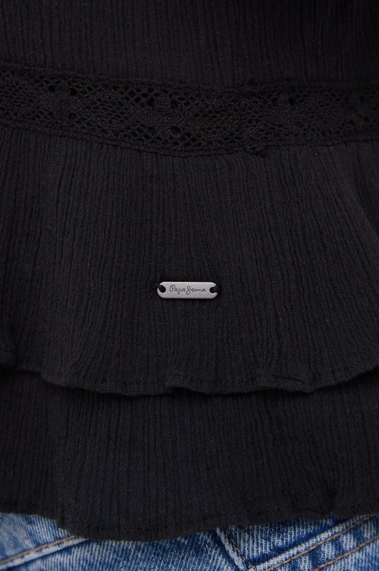 Bavlnená blúzka Pepe Jeans Nora PL304248.999 čierna