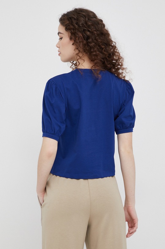 Îmbrăcăminte Sisley tricou din bumbac 3I1XL100D.0D2 bleumarin