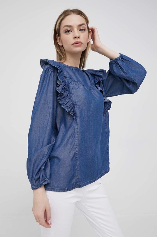 United Colors of Benetton bluza uni violet 5DA7DQ002.901