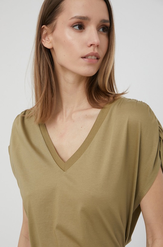 Bavlněné tričko United Colors of Benetton zelená 3JDRE4267.0J5