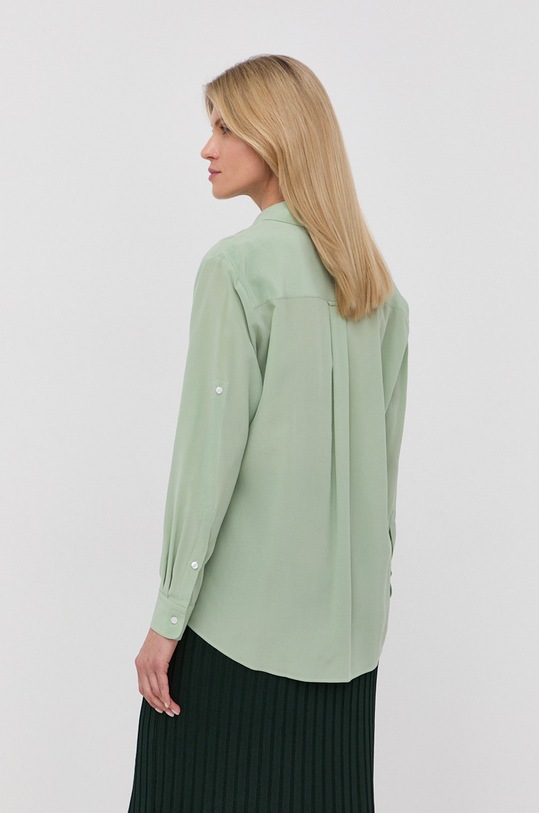Hodvábna košeľa BOSS zelená 50467879