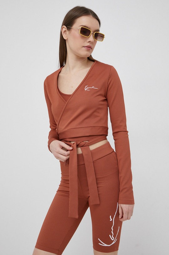 Karl Kani longsleeve KW2210171 brązowy SS22