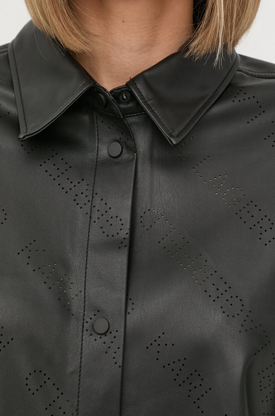 Košeľa Karl Lagerfeld 221W1610 čierna