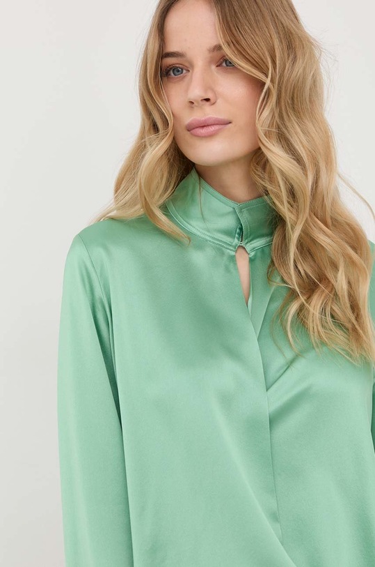 Victoria Beckham bluzka jedwabna zielony 1222WSH003614A
