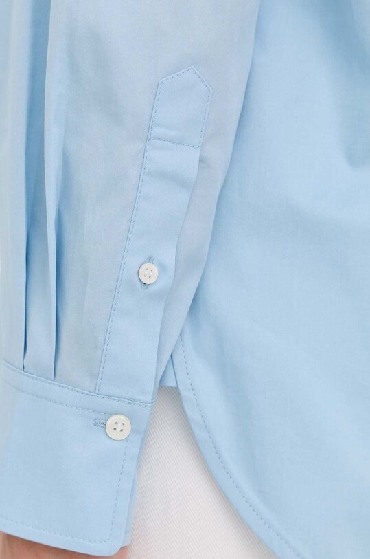 Victoria Beckham bluza din bumbac 1222WSH003689B albastru