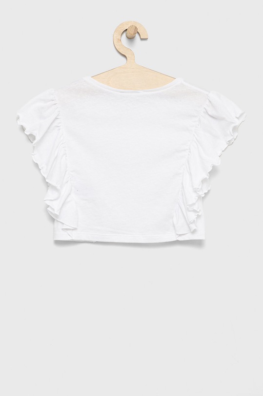 United Colors of Benetton bluza copii 3F4JCH001.G alb SS22