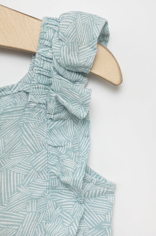 Fete United Colors of Benetton bluza din in 5WWRCQ007.G turcoaz