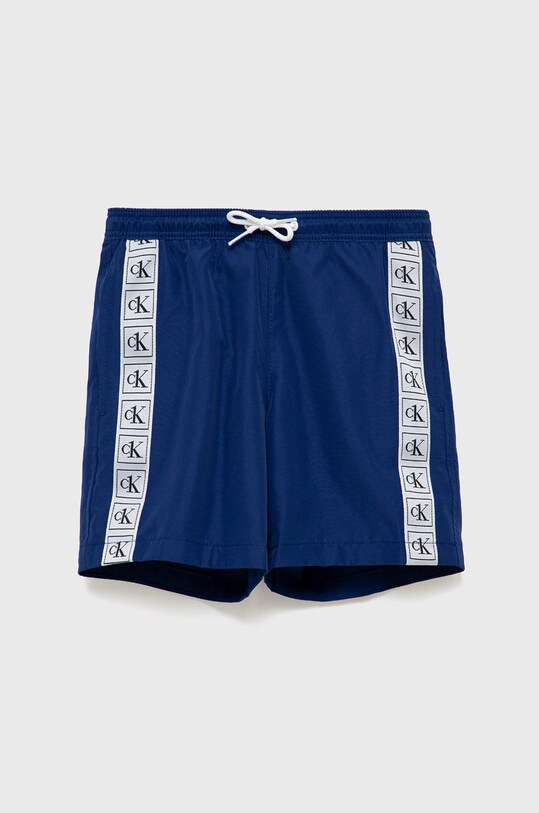 Otroške kopalne kratke hlače Calvin Klein Jeans Prijazno od planeta mornarsko modra KV0KV00005.PPYY