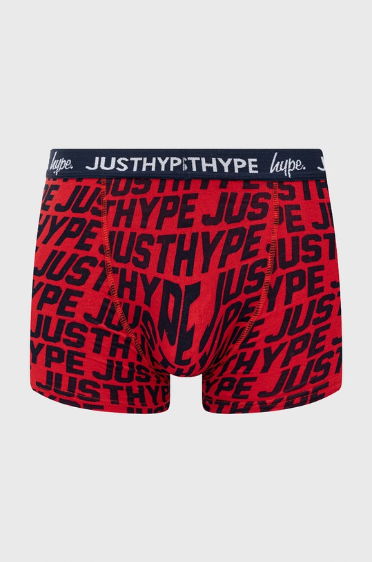 Chłopiec Hype bokserki bawełniane dziecięce (3-pack) TWBT.325 czerwony