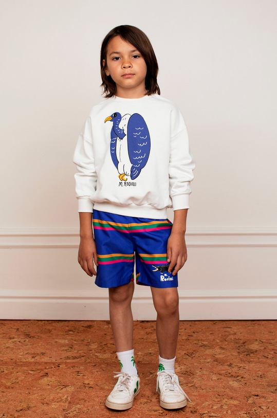 Mini Rodini pantaloni scurti de baie copii Planet friendly albastru 2228012060