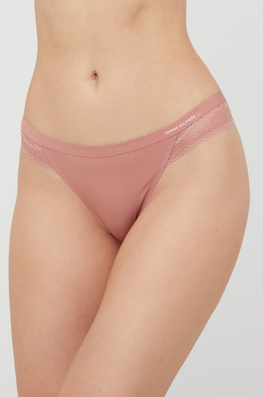 Tangá Tommy Hilfiger nášivka ružová UW0UW02473.PPYY