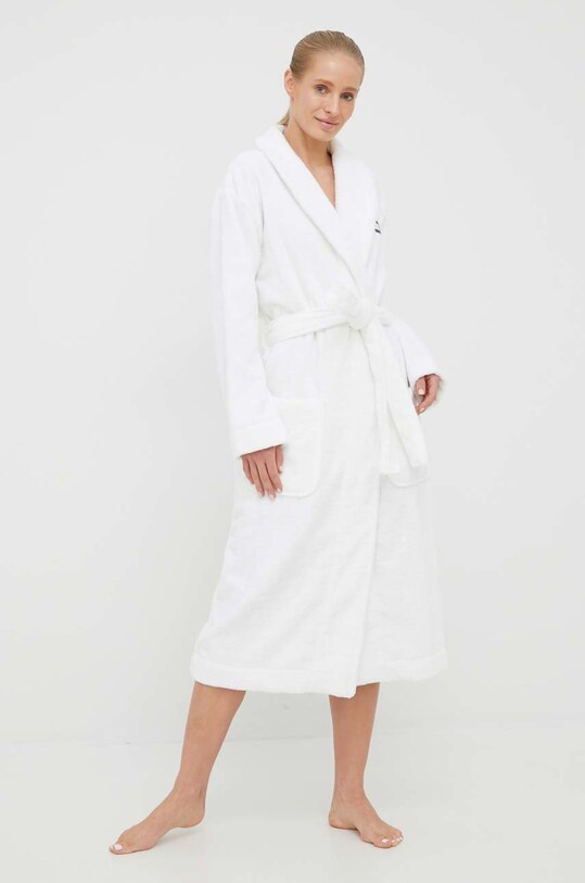 Tommy Hilfiger szlafrok bawełniany UW0UW02902.PPYY biały SS22