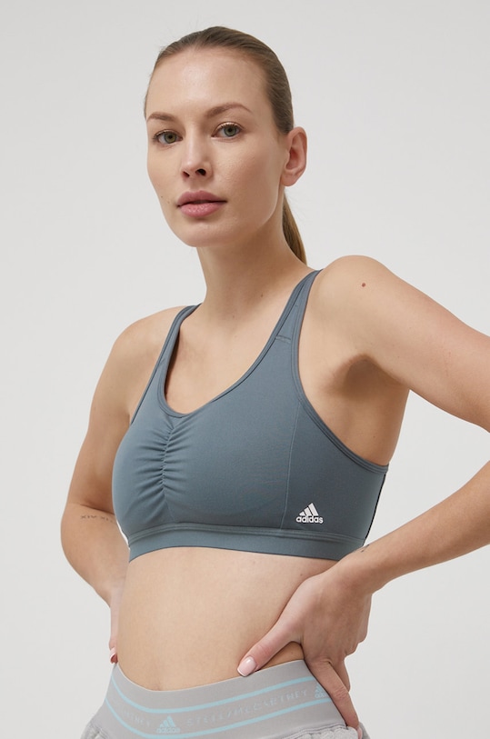 Αθλητικό σουτιέν adidas Performance Coressentials χωρίς μεταλλικές μπανέλες μπλε HD7686