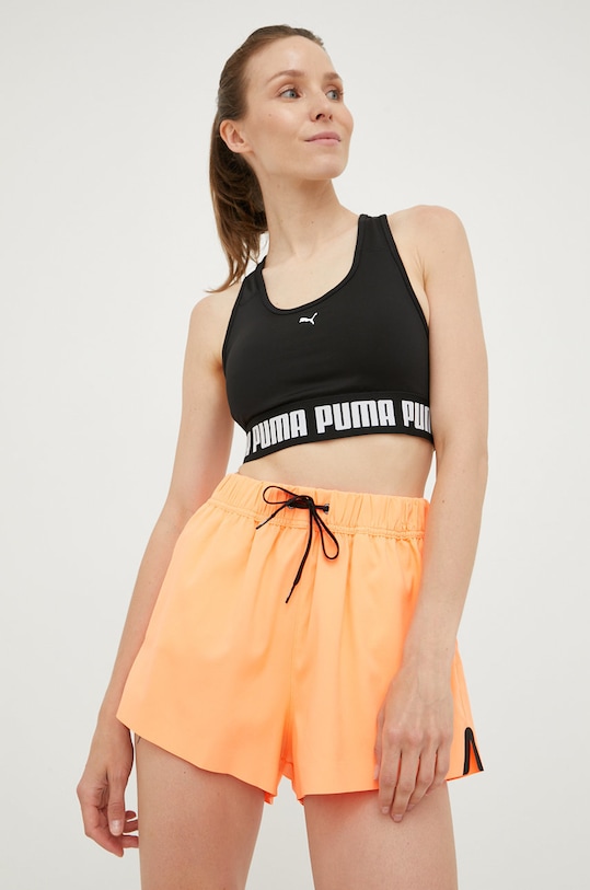 Спортивный бюстгальтер Puma Strong немного упрочнённая чёрный 521599