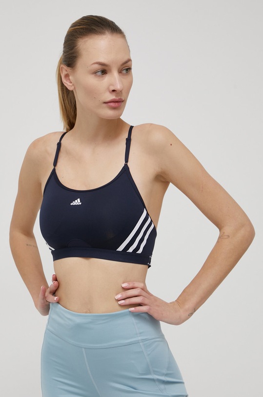 adidas Performance sutien sport Aeroreact HC7863 usor rigidizat bleumarin HC7863