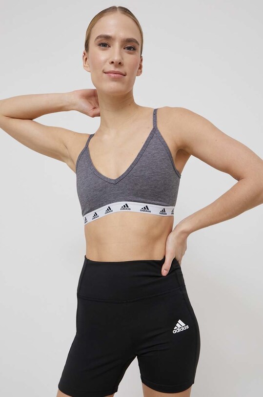 Бюстгальтер adidas Performance HG3784 мелкий узор серый HG3784