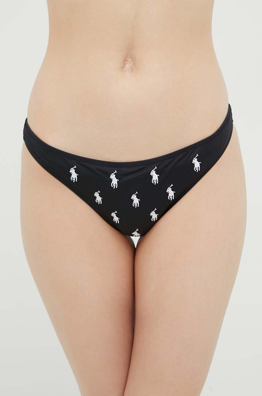 Μαγιό σλιπ μπικίνι Polo Ralph Lauren κάτω μέρος μαύρο 21254350