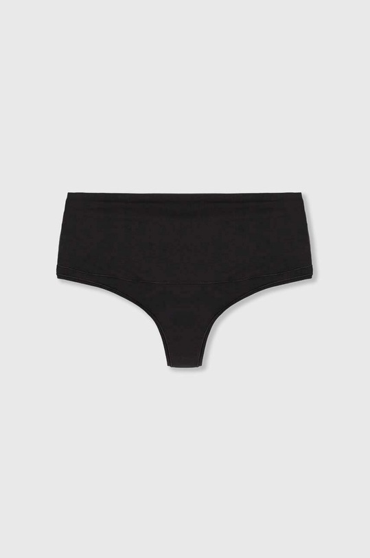 Spanx stringi modelujące Cotton Comfort Thong 40052R czarny AA00