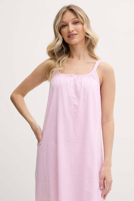 Одяг Бавовняна нічна сорочка Lauren Ralph Lauren I812702 рожевий