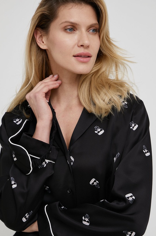 Oblečenie Pyžamo s maskou na oči na spanie Karl Lagerfeld 220W2130 čierna