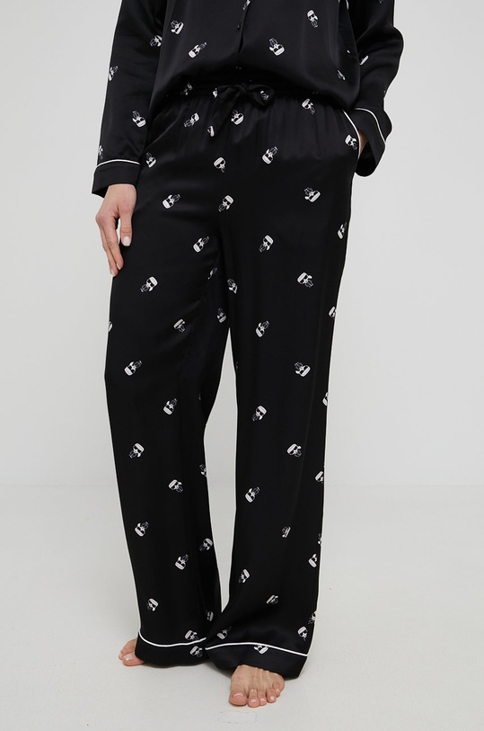 Pyžamo s maskou na oči na spanie Karl Lagerfeld čierna 220W2130