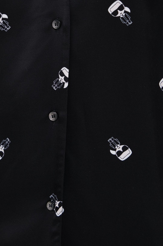 Pyžamo s maskou na oči na spanie Karl Lagerfeld 220W2130 čierna