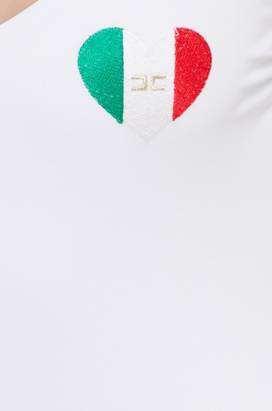 Odzież Elisabetta Franchi strój kąpielowy CS38B21E2 biały