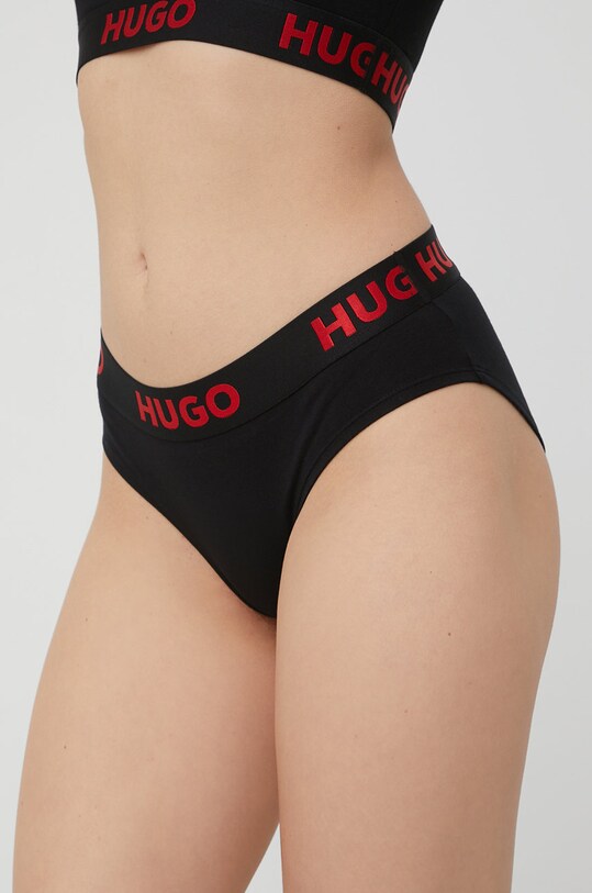 HUGO figi 50469643 dzianina czarny 50469643