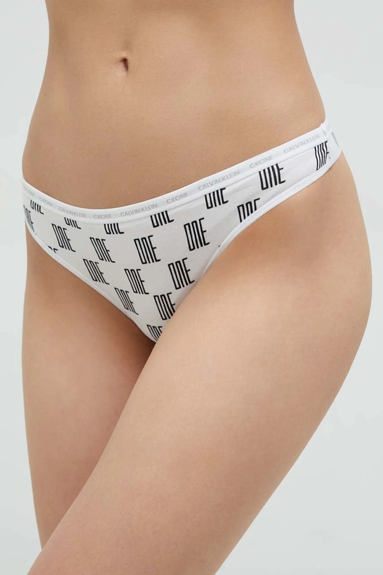 Calvin Klein Underwear stringi dzianina żółty 000QD3788E.PPYY