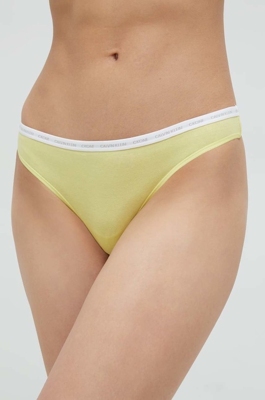 Tanga Calvin Klein Underwear 000QD3788E.PPYY žlutá AW22