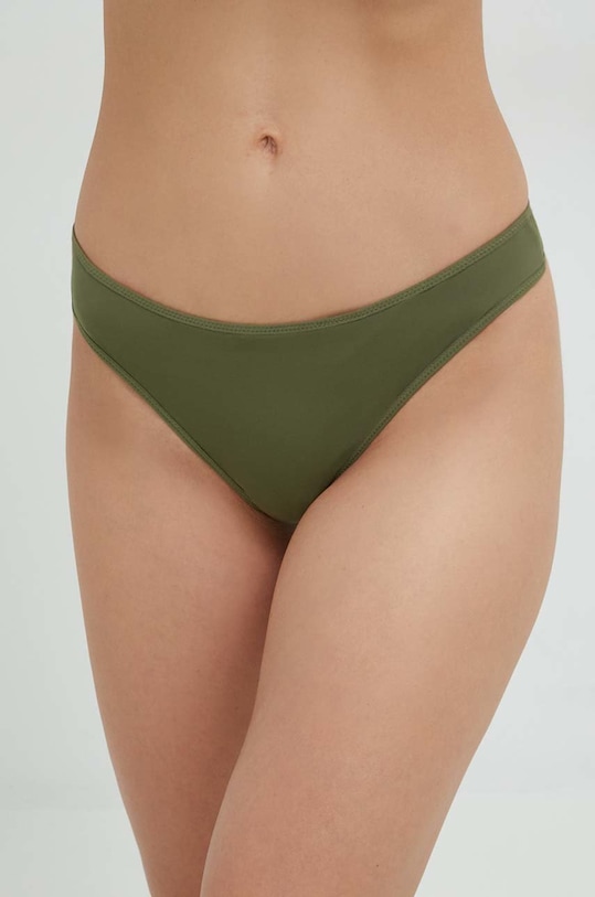 Tangice Calvin Klein Underwear Tkanina zelena 000QF6816E.PPYY