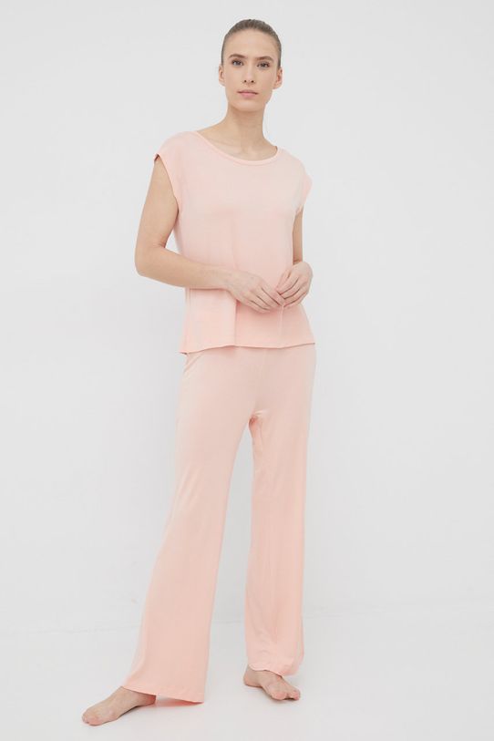 Pyžamové tričko Calvin Klein Underwear 000QS6794E.PPYY oranžová AW22